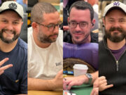 Breno Campelo, Guga Fakri, Cássio Kiles e Jean Marcel na WSOP