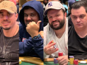 Renan Meneguetti, Alen Alencar, Vitor Dzivielevski e Caio Hey estiveram nos panos da WSOP nesta terça