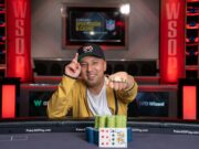 Stephen Nahm contou com um river salvador para ficar com o título (Foto: WSOP)