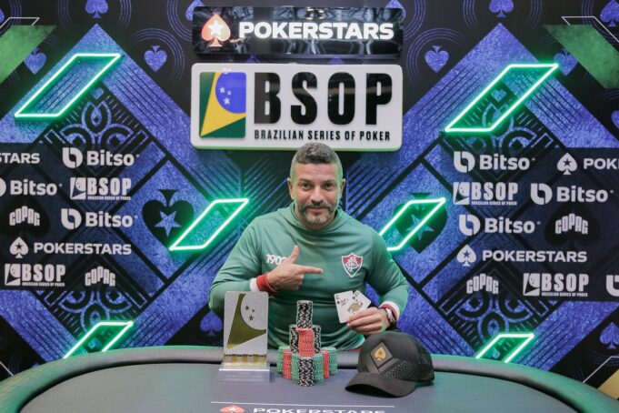 Marcus Popeye foi campeão do 6-Handed Turbo KO do BSOP Brasília