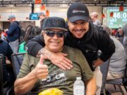 Felipe Mojave e seu pai, Rosalvo Ramos, na WSOP