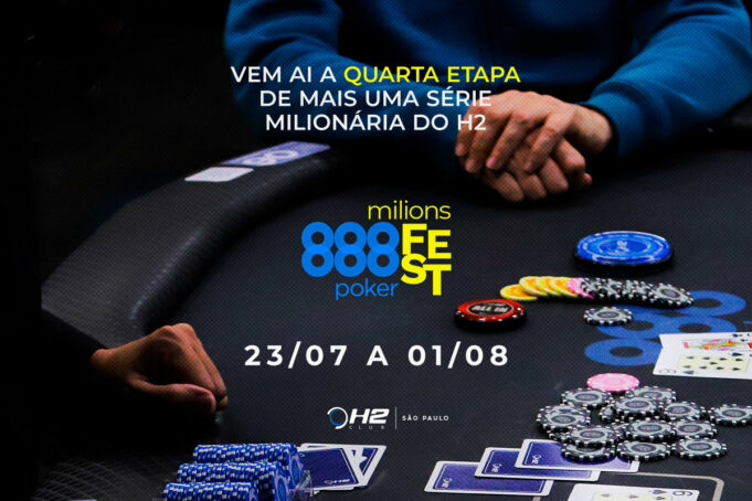 888poker Fest distribuirá pelo menos R$ 1 milhão novamente no H2 Club