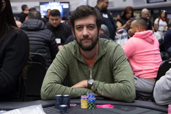 Philipe Pizzari figurou na ponta do chip count