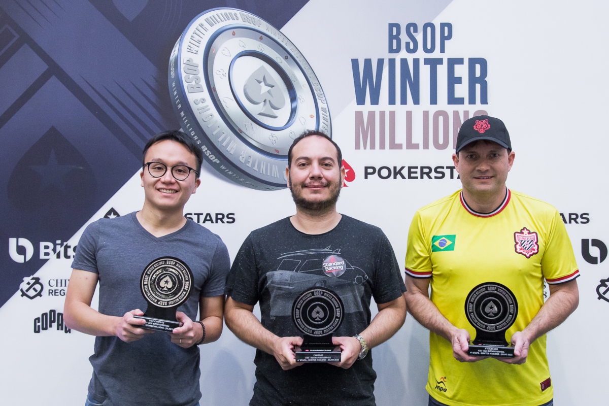 Pódio do Freeroll da Bitso – BSOP Winter Millions