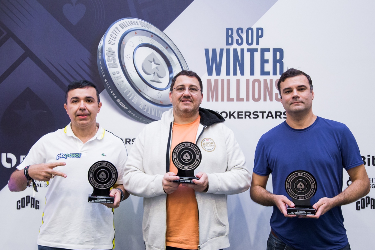 Pódio NLH 6-Handed Turbo KO – BSOP Winter Millions