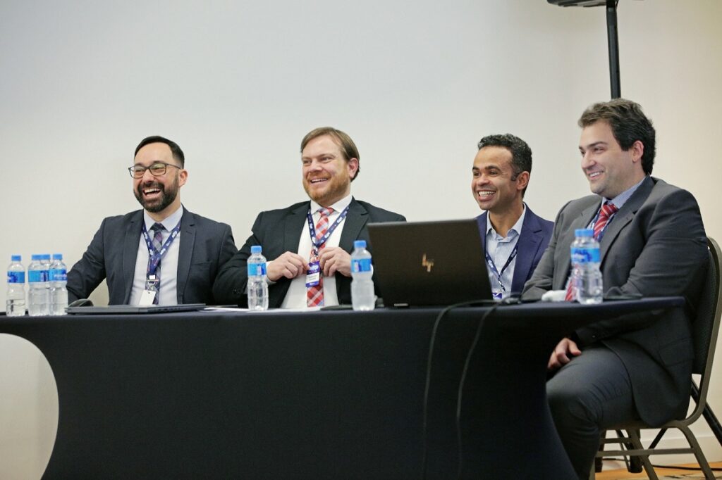 Marcus Jr., Roberto Soares, Alberoni Castro e Devanir Campos no Congresso ADTP