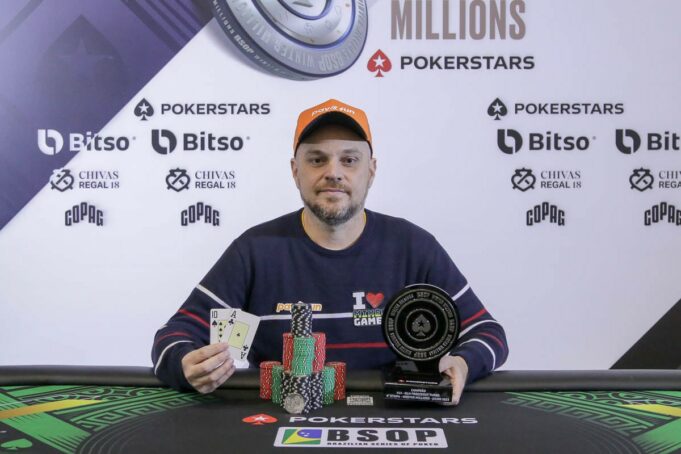 Rodrigo Garrido - campeão Freezeout Turbo BSOP Winter Millions