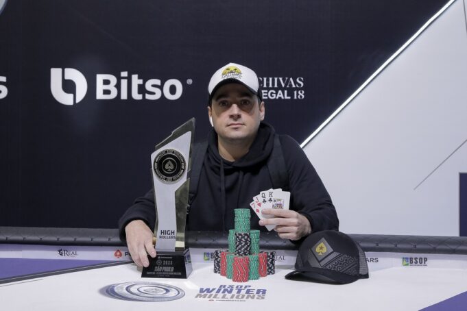 Mateus Pimenta campeão do PLO Progressive KO 1-Day High Roller do BSOP Winter Millions