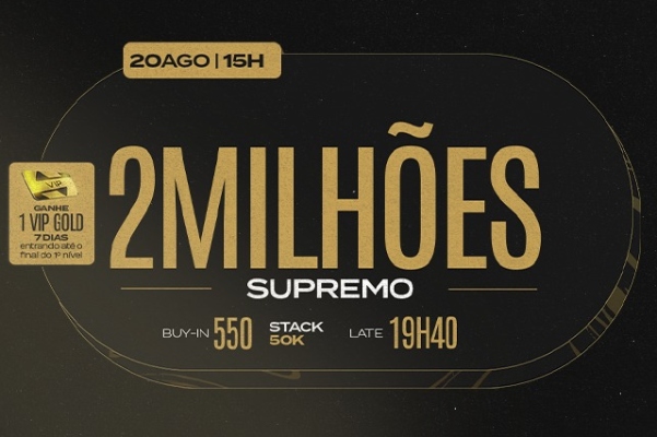 2Milhões Supremo agitara o domingo no Suprema App