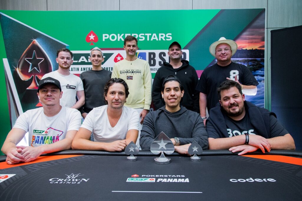 Mesa final do High Roller Single Day do LAPT Panamá