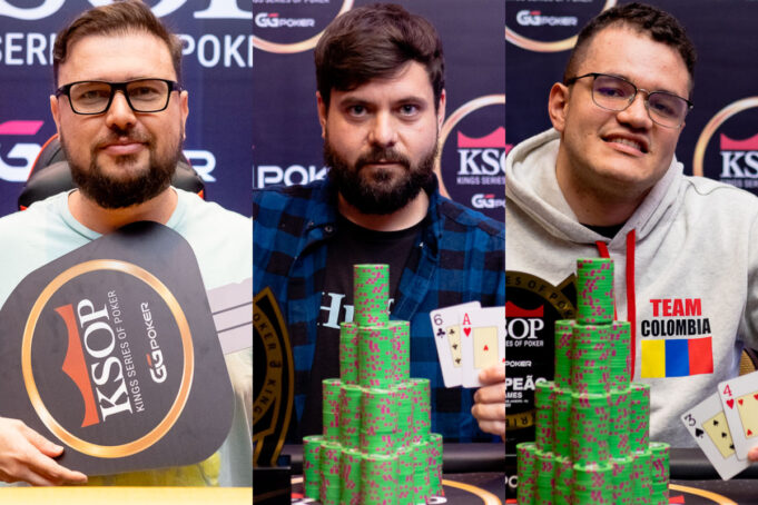 Mestre Filipe, Carlos Serrano e Juan Perez subiram ao lugar mais alto do pódio no KSOP GGPoker