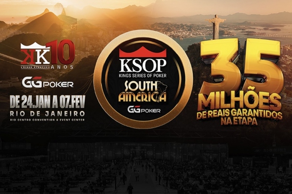 O KSOP GGPoker South America vai acontecer de 24 de janeiro a 7 de fevereiro de 2024