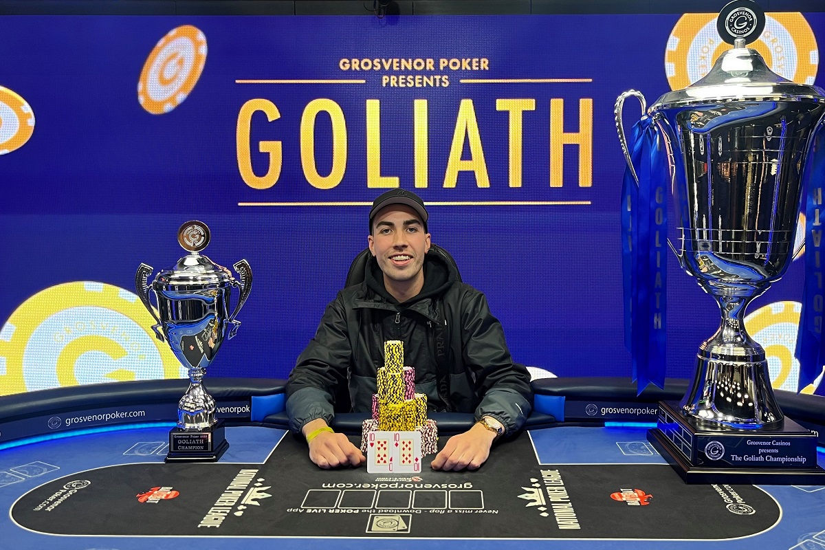 Alex Todd, campeão do Goliath Main Event