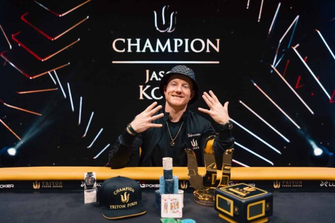 Jason Koon conquistou seu nono título no circuito (Foto: Triton Poker)