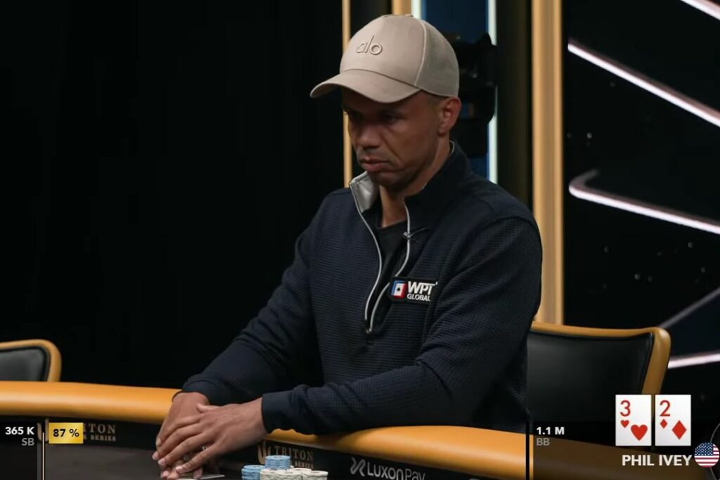 Phil Ivey venceu a mão e eliminou Leon Sturm (Foto: Reprodução/YouTube)