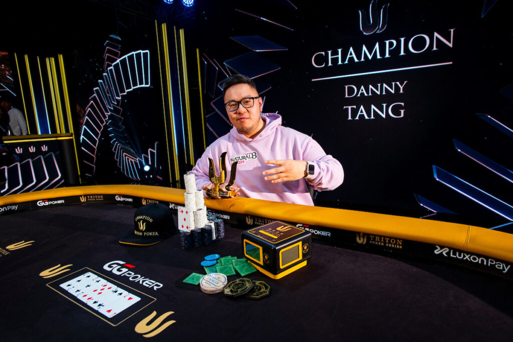 Danny Tang venceu o Evento #13 da Triton Londres (foto: Joe Giron/Triton Poker)