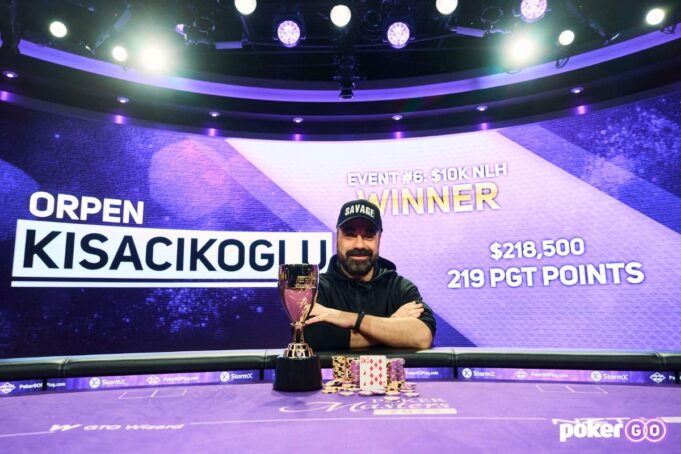 Orpen Kisacikoglu superou uma mesa final cheia de craques (Foto: PokerGO)