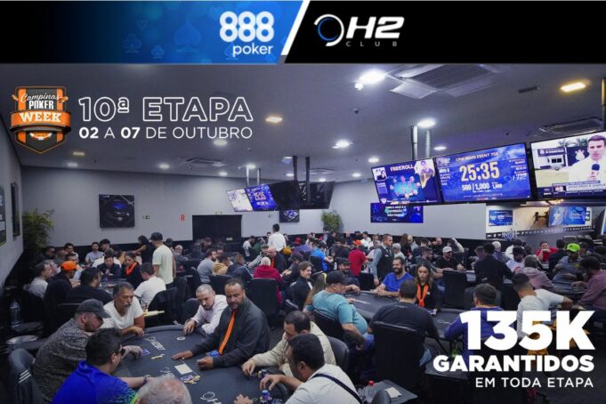 O CPW agitará as mesas do H2 Club Campinas em outubro