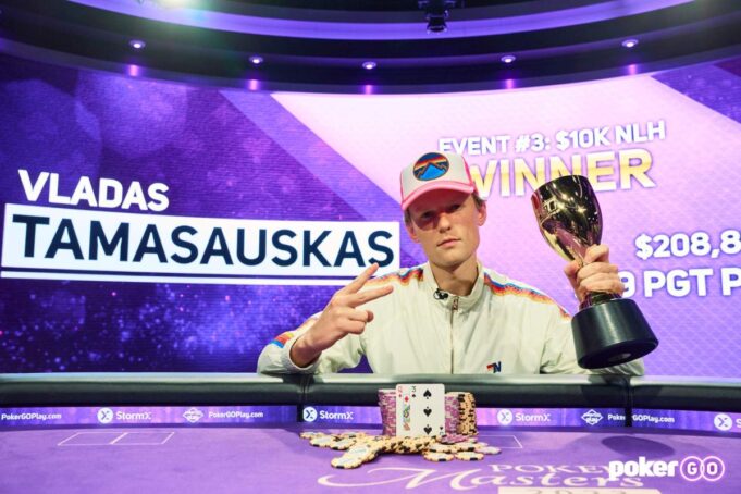 Vladas Tamasauskas conquistou seu segundo troféu nesta edição da série (Foto: PokerGO)