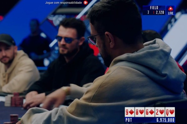 Simon Wiciak conseguiu encontrar o fold contra André Akkari