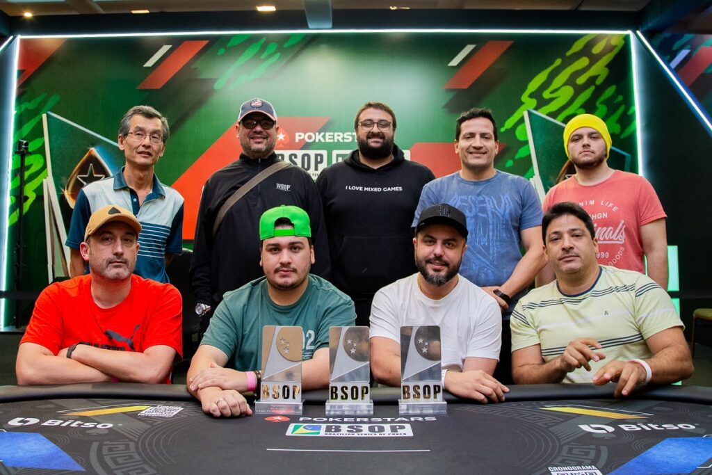 Mesa Final do Pot-Limit Omaha do BSOP Foz