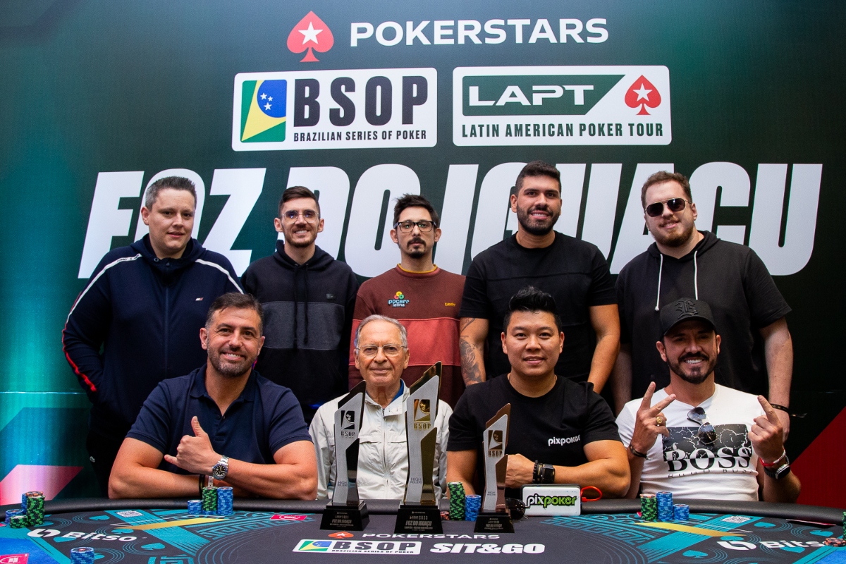 Mesa Final do High Rollers do BSOP Foz do Iguaçu