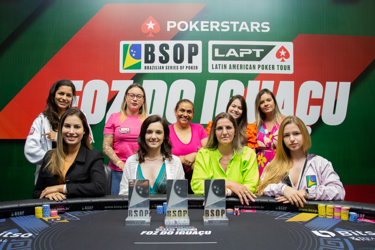 Mesa Final do Ladies do BSOP Foz do Iguaçu