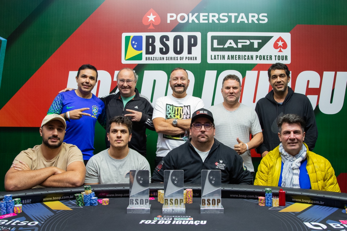 Mesa Final do Progressive KO do BSOP Foz do Iguaçu