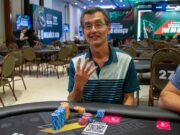 Ricardo Nakamura figurou na liderança do chip count