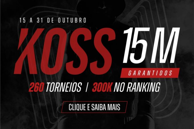 O KOSS terá 260 torneios com buy-ins a partir de US$ 5