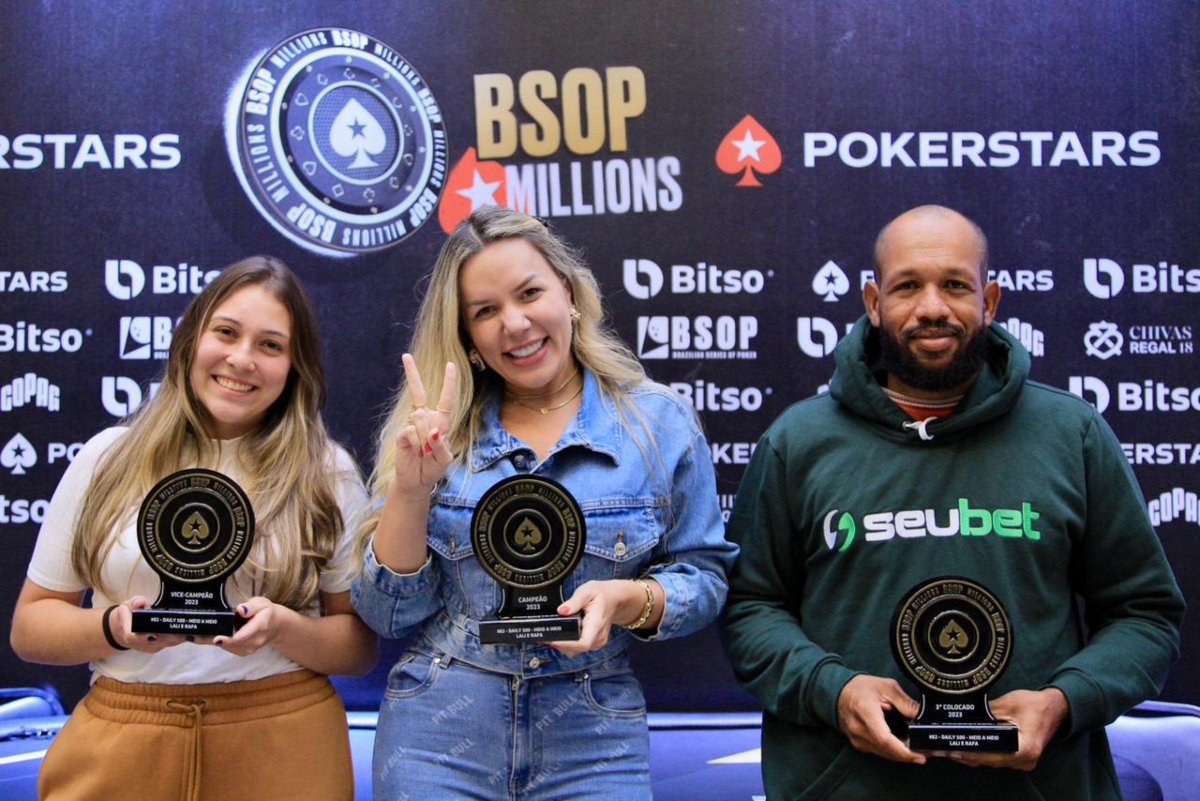 3-handed do Meio a Meio do BSOP Millions