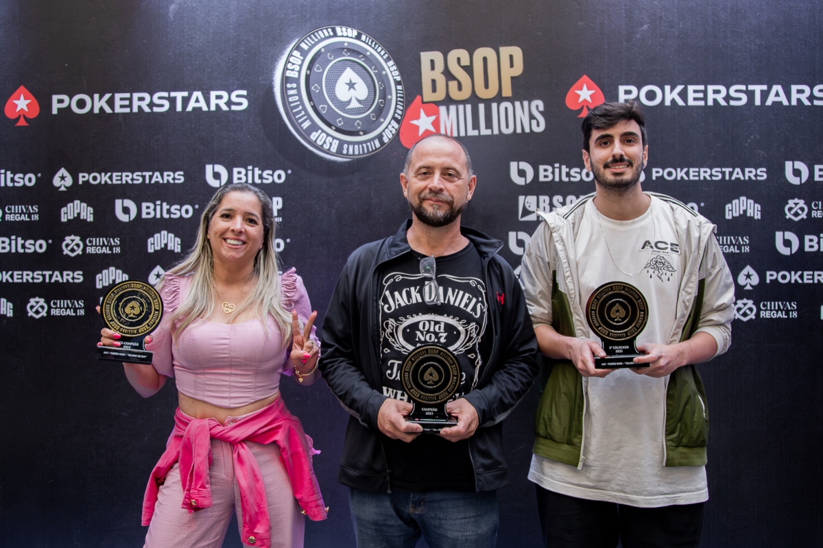 3-handed do Turbo 400K Olhar de Bia do BSOP Millions