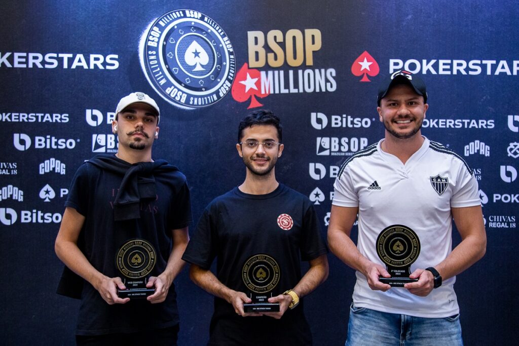 Pódio do Big Stack do BSOP Millions