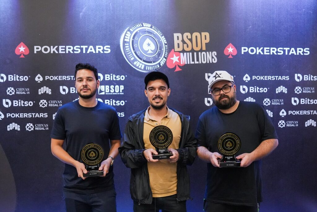 Pódio do PL Omaha do BSOP Millions