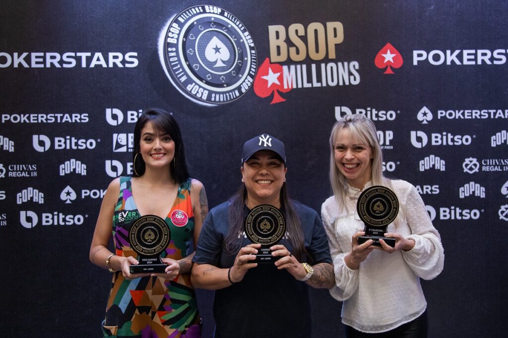 Pódio do Ladies do BSOP Millions