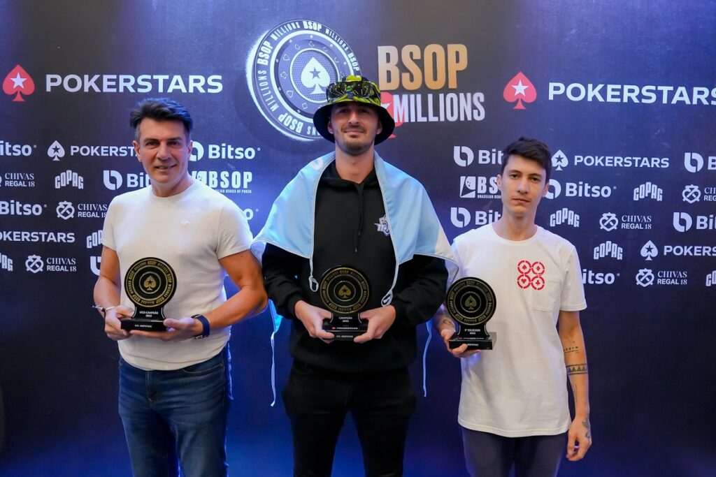 Pódio do Deepstack do BSOP Millions