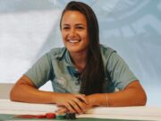 Camilinha se divertiu no evento entre PokerStars e Palmeiras