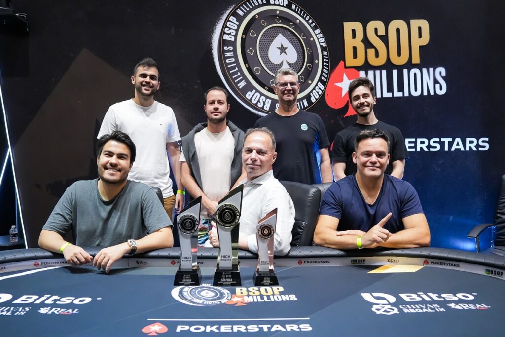 Mesa Final do PLO5 High Rollers 6-Handed PKO do BSOP Millions