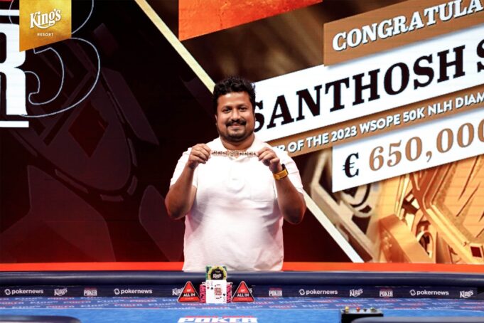 Santhosh Suvarna faturou uma bela forra como recompensa (Foto: WSOP)