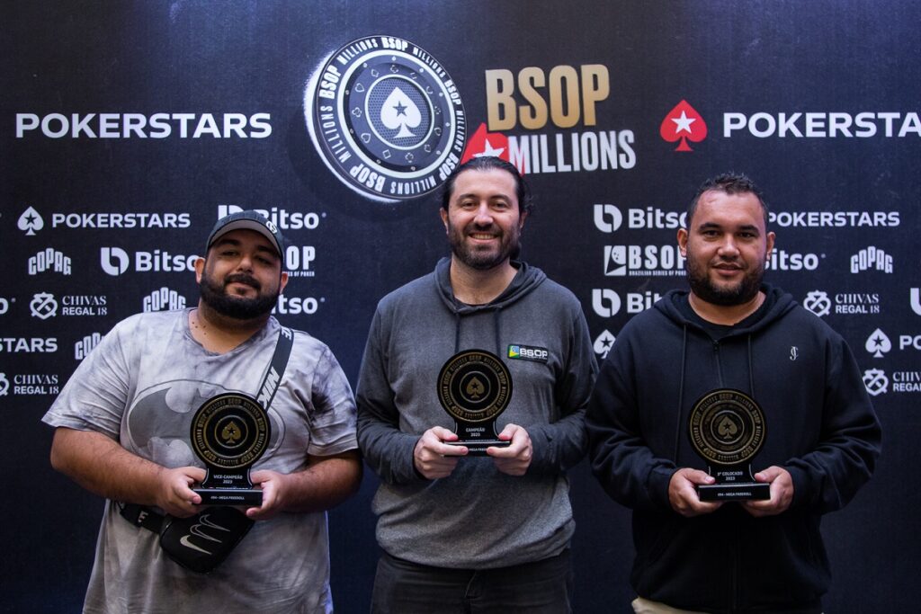 Pódio Mega Freeroll BSOP Millions