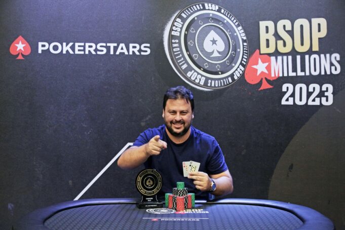 Leandro Andreazzi se emocionou muito ao vencer no BSOP Millions