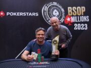 Paulo Joanello e seu pai - Campeão 2-Day High Rollers BSOP Millions