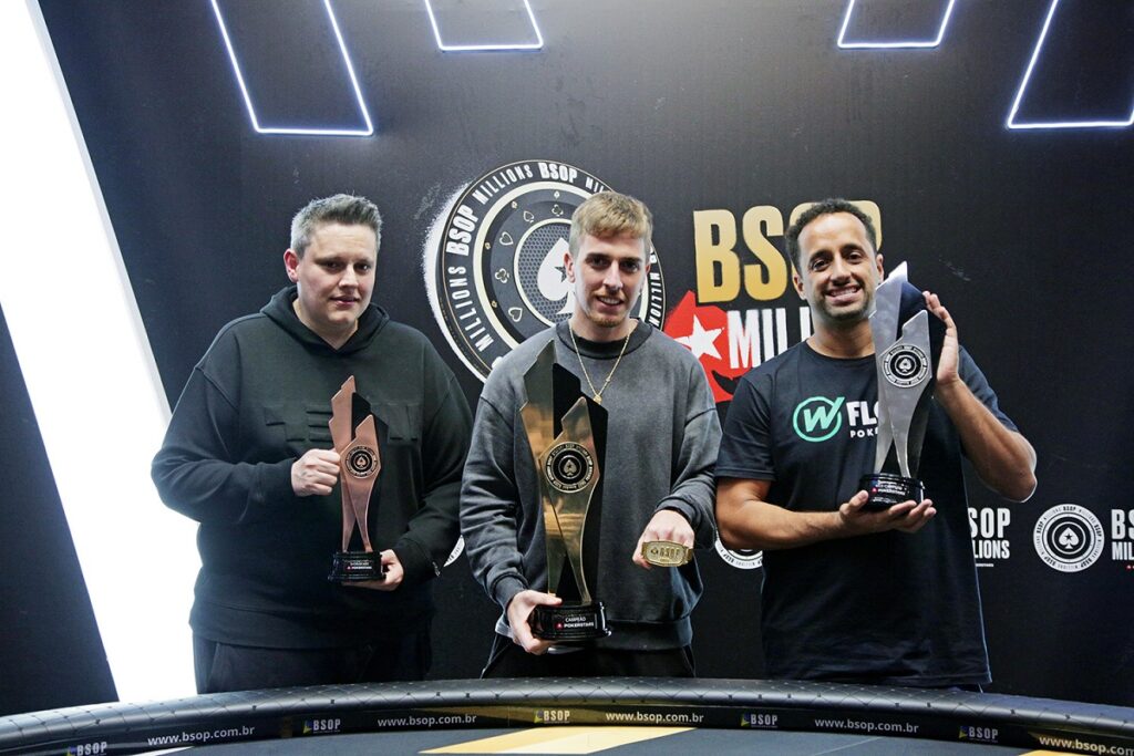 Pódio Main Event do BSOP Millions