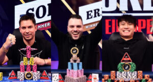 Sokratis Linaras, Ermanno Di Nicola e Wing Po Liu agora possuem braceletes da WSOP