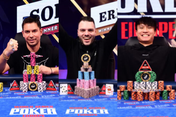 Sokratis Linaras, Ermanno Di Nicola e Wing Po Liu agora possuem braceletes da WSOP