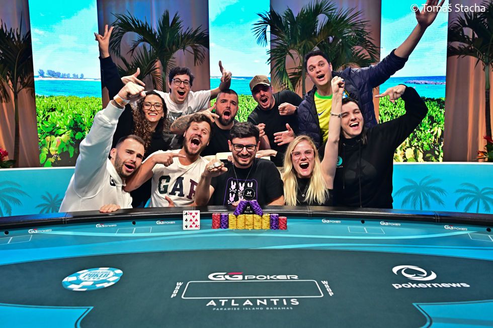 Allan Mello fez a festa com os brasileiros na WSOP Paradise