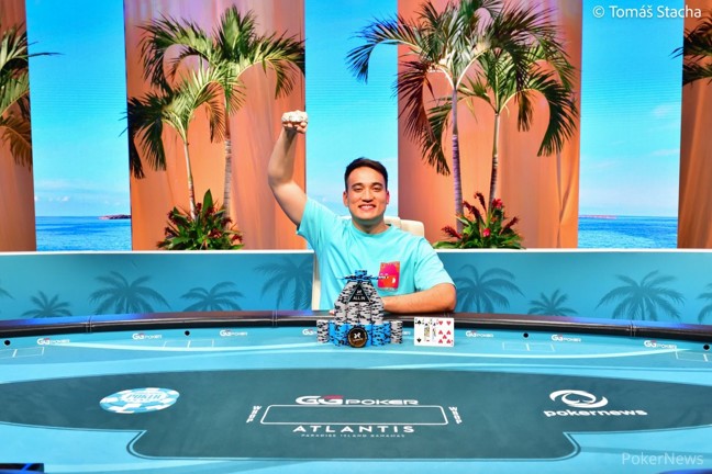 Dante Goya foi campeão na WSOP Paradise e levou seu primeiro bracelete