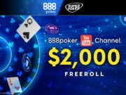 O Youtube Channel Freeroll é chance de forra gratuita no 888poker