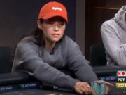 Arden Cho mostrou coragem e forçou o fold da melhor mão (Reprodução/Twitter PokerGO)