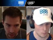 Aaron Barone e Jordan Banfield ficaram surpresos com a superstição (Foto: Reprodução/YouTube 888poker)